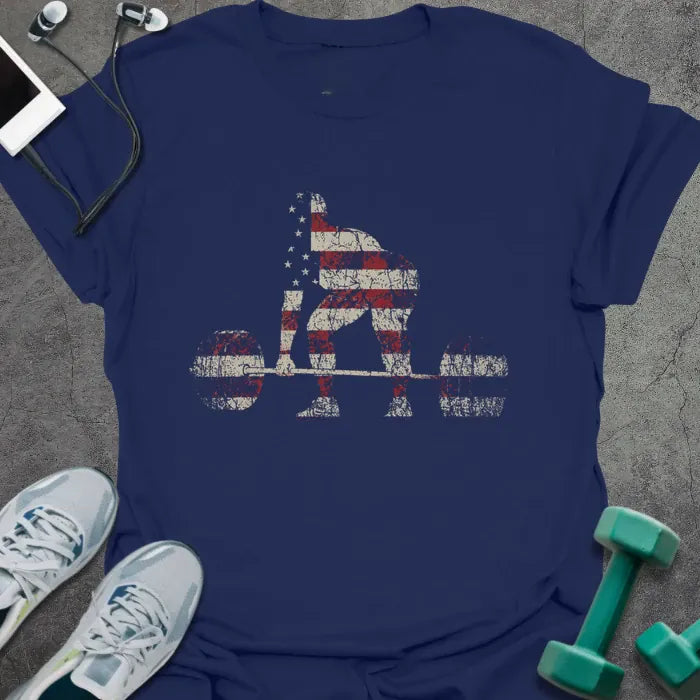 T-Shirt Navy / XS Patriot Deadlift T-Shirt