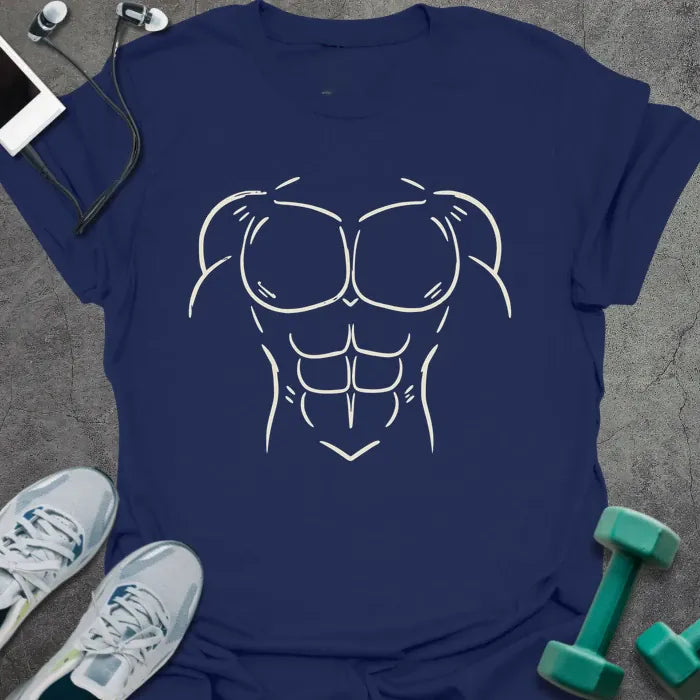 T-Shirt Navy / XS Ripped Torso T-Shirt