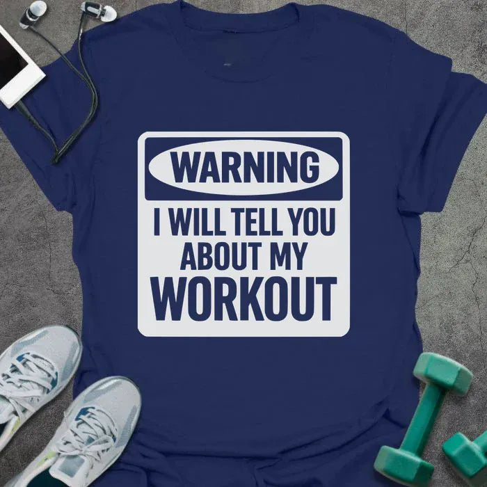 T-Shirt Navy / XS Warning I T-Shirt