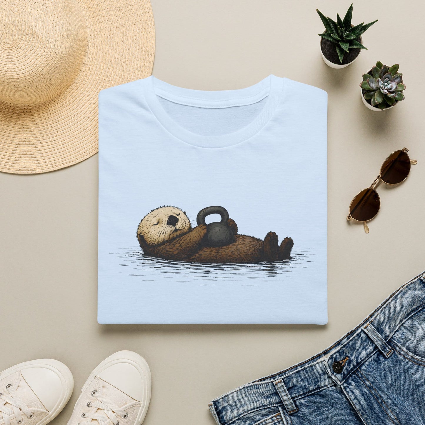 T-Shirt Otter Kettlebell T-Shirt