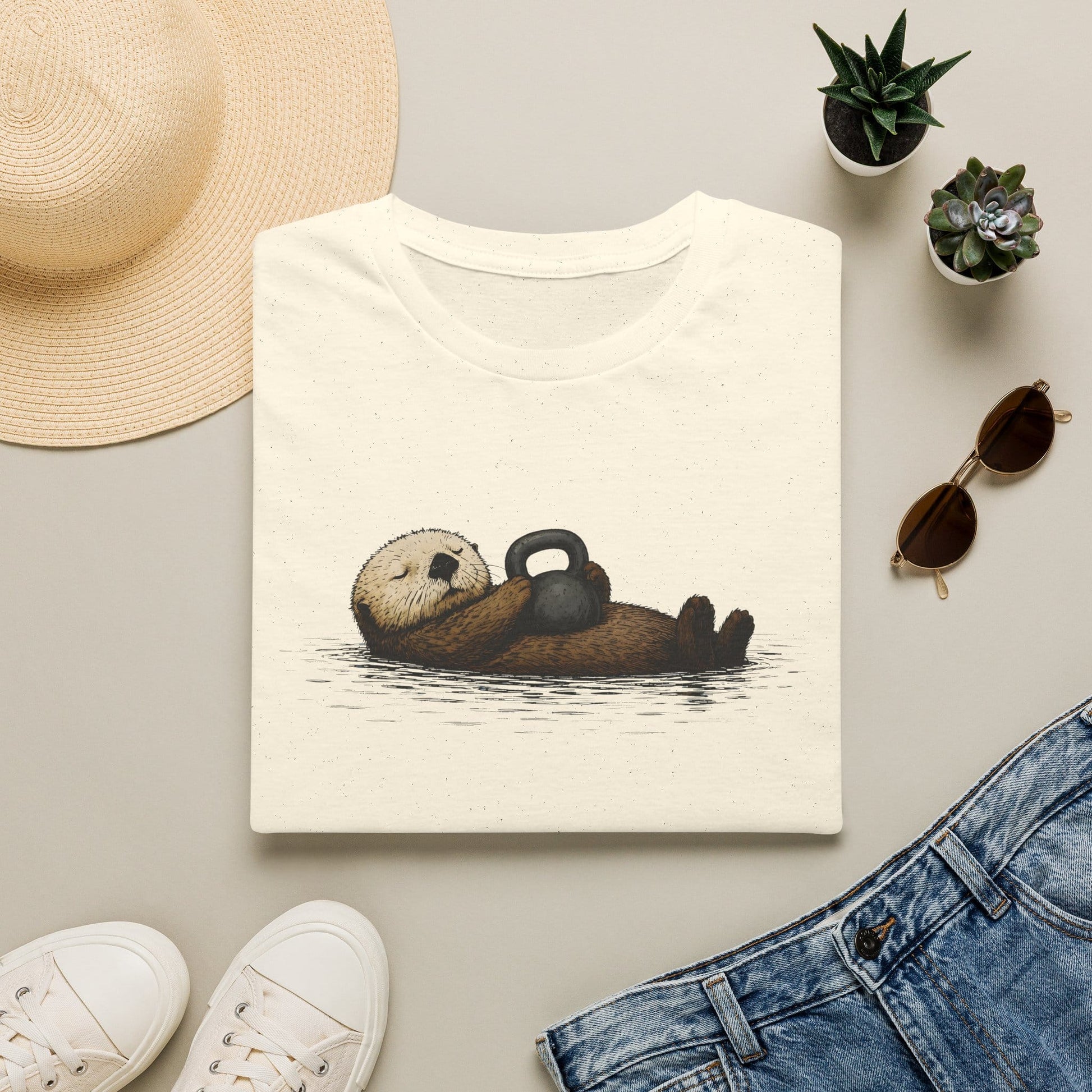T-Shirt Otter Kettlebell T-Shirt