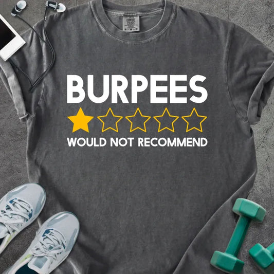 T-Shirt Pepper / S Burpees Review Heavyweight Tee