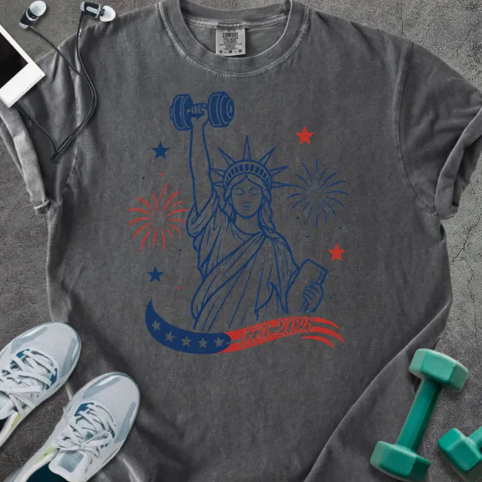 T-Shirt Pepper / S Liberty Dumbbell