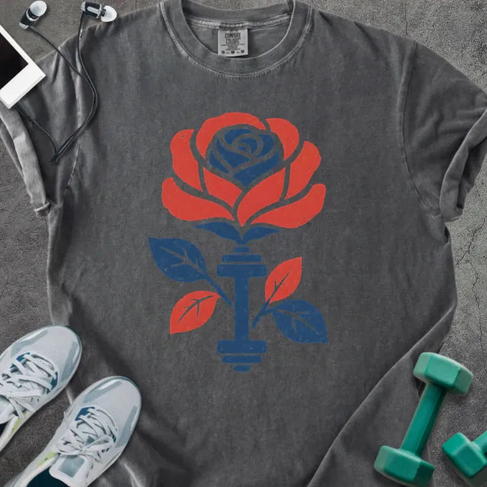 T-Shirt Pepper / S Patriot Rose Heavyweight Tee
