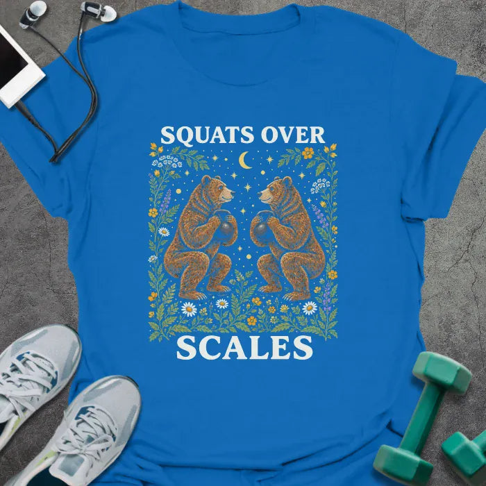 T-Shirt Royal / M Bear Squats T-Shirt
