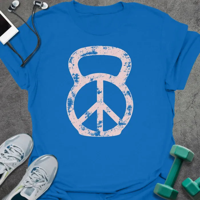 T-Shirt Royal / M Peace Sign T-Shirt
