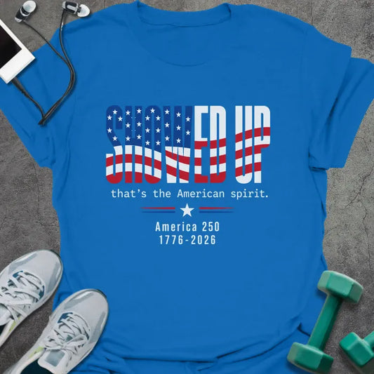 T-Shirt Royal / S American Spirit T-Shirt