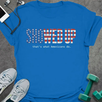 T-Shirt Royal / S Americans Show T-Shirt