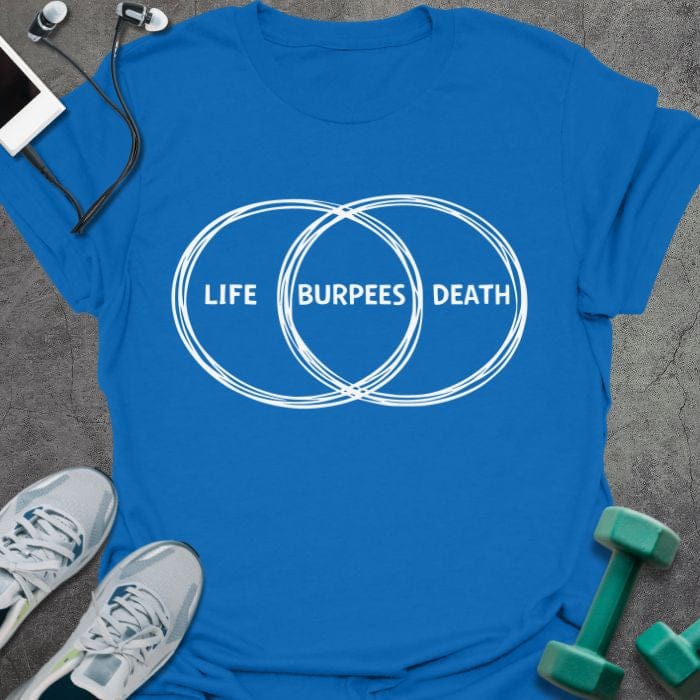 T-Shirt Royal / S Burpees Diagram T-Shirt
