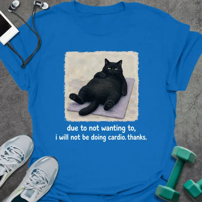 T-Shirt Royal / S Cardio Cat T-Shirt