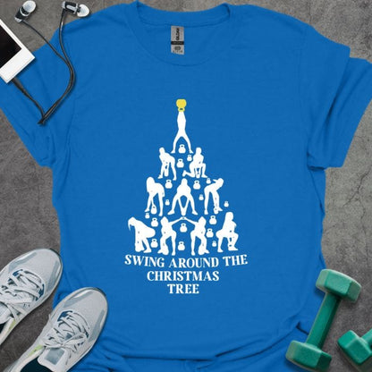 T-Shirt Royal / S Christmas Tree Swing T-Shirt