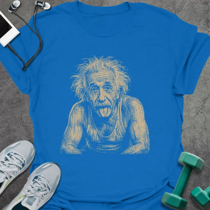 T-Shirt Royal / S Einstein Exhausted T-Shirt