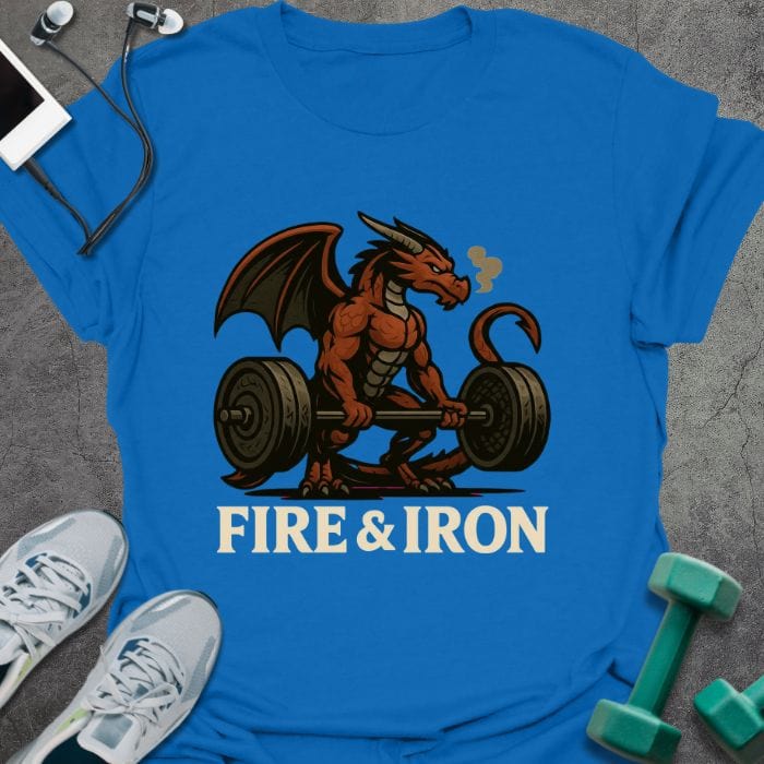 T-Shirt Royal / S Fire And Iron T-Shirt