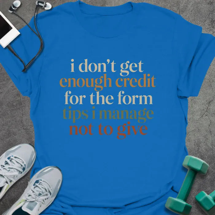 T-Shirt Royal / S Form Tips T-Shirt