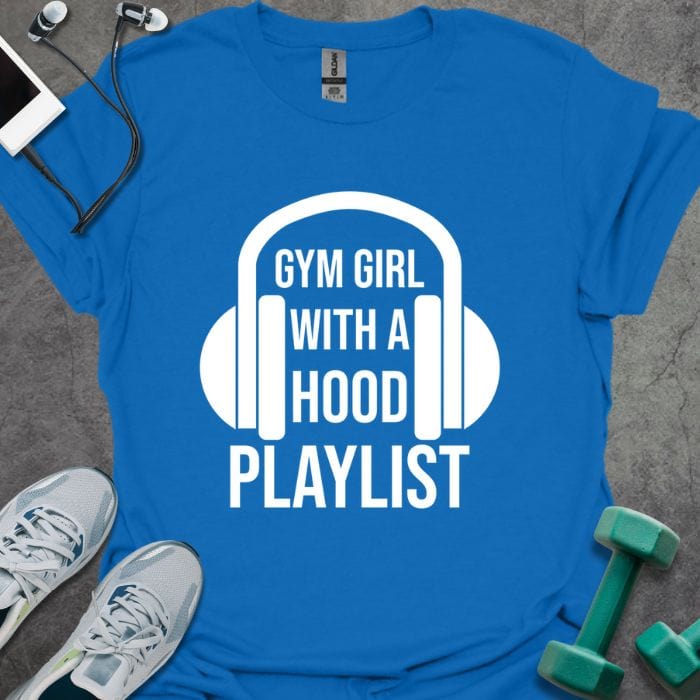 T-Shirt Royal / S Gym Girl Playlist T-Shirt