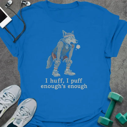 T-Shirt Royal / S Huffing Wolf T-Shirt