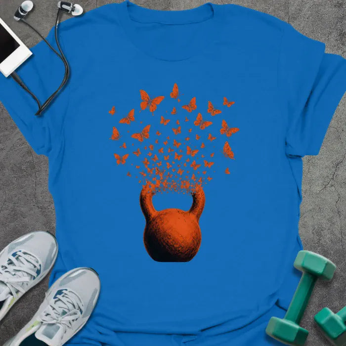 T-Shirt Royal / S Kettlebell Butterflies T-Shirt