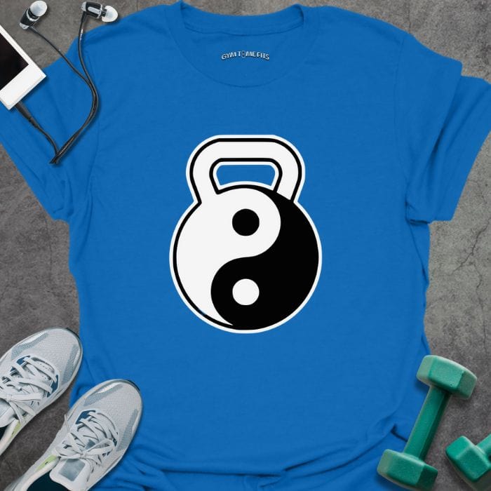 T-Shirt Royal / S Kettlebell Yin Yang T-Shirt