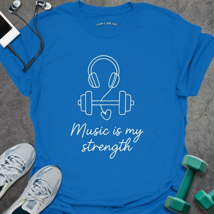 T-Shirt Royal / S Music Is T-Shirt