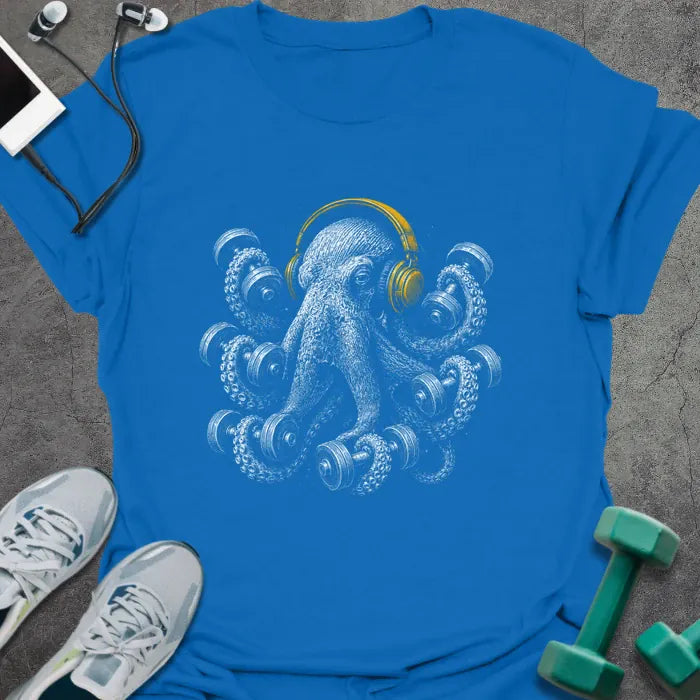 T-Shirt Royal / S Octo Headphones T-Shirt
