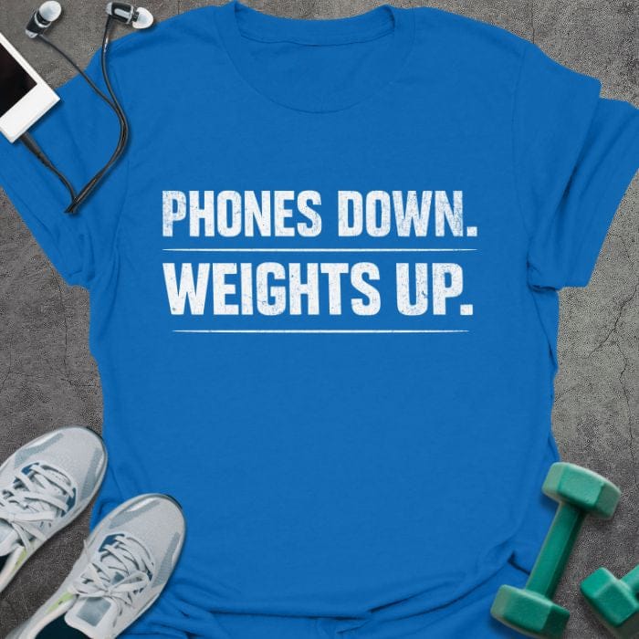 T-Shirt Royal / S Phones Down T-Shirt