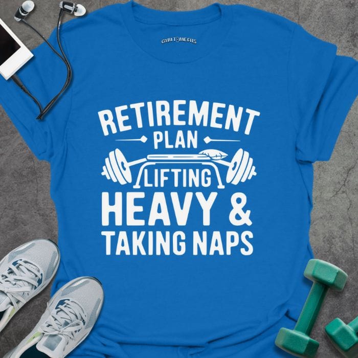 T-Shirt Royal / S Retirement Plan T-Shirt