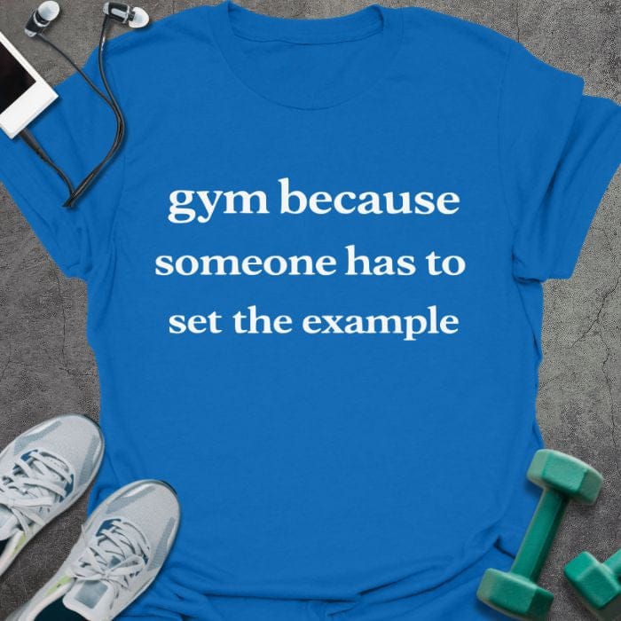 T-Shirt Royal / S Set Example T-Shirt