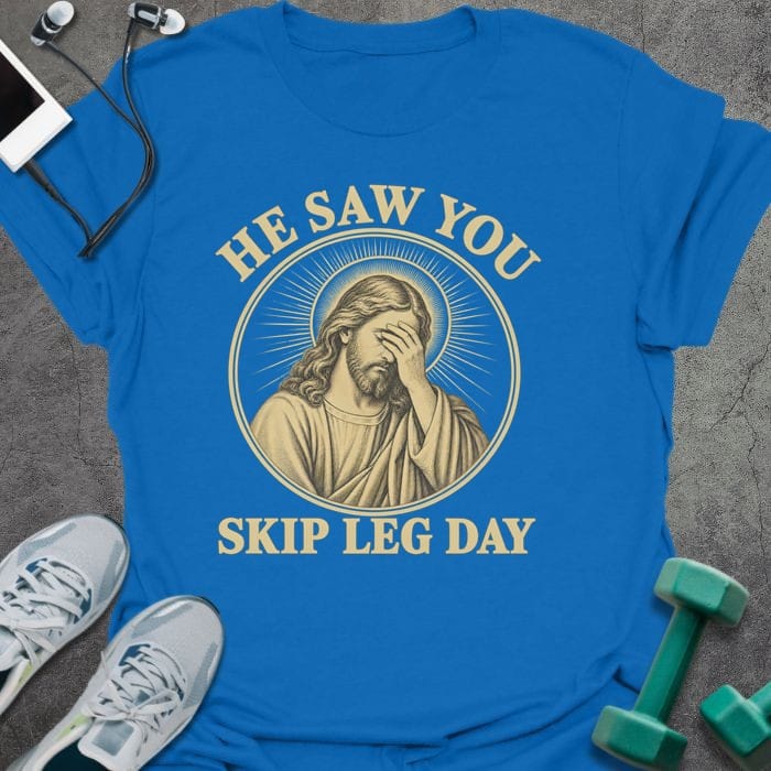 T-Shirt Royal / S Skip Leg Day T-Shirt
