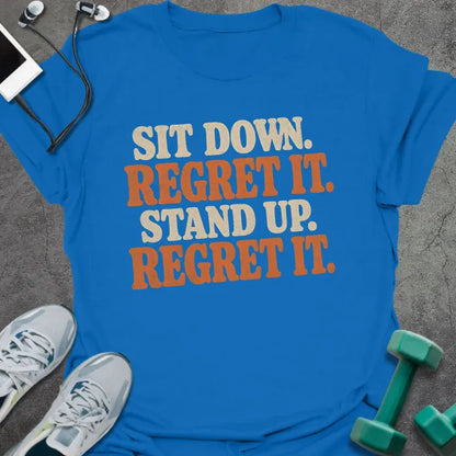 T-Shirt Royal / S Squat Regret T-Shirt