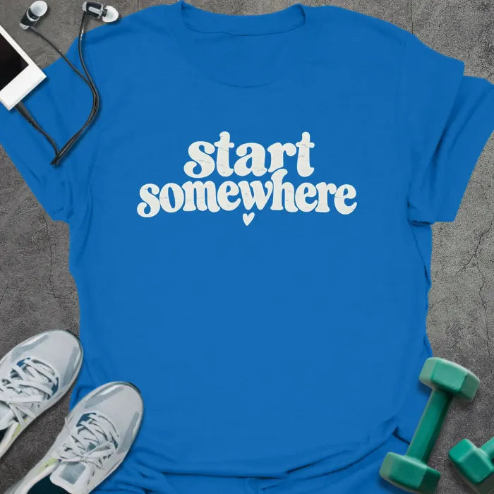 T-Shirt Royal / S Start Somewhere T-Shirt