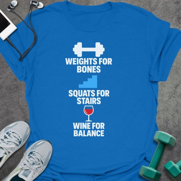 T-Shirt Royal / S Weights For Bones T-Shirt