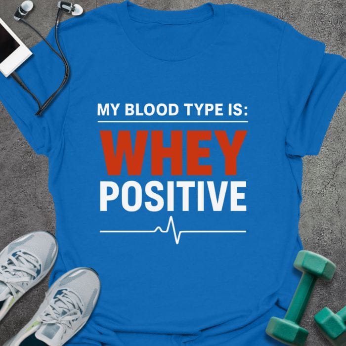T-Shirt Royal / S Whey Positive T-Shirt