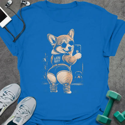 T-Shirt Royal / XS Corgi Selfies T-Shirt