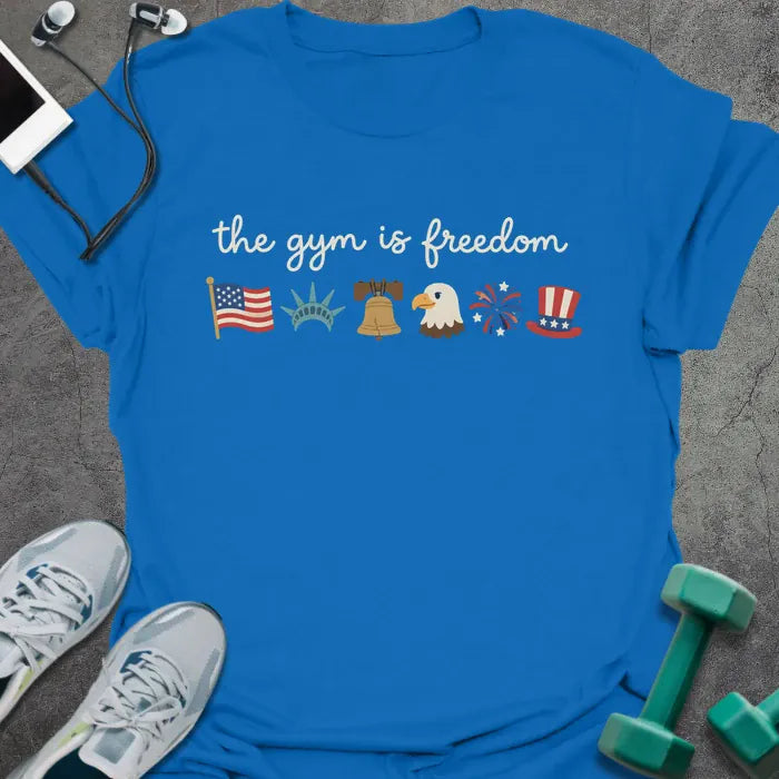 T-Shirt Royal / XS Gym Freedom T-Shirt