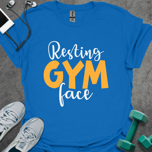 T-Shirt Royal / XS Resting Gym Face T-Shirt
