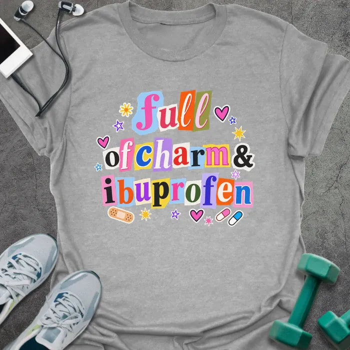 T-Shirt Sport Grey / M Charm Ibuprofen T-Shirt
