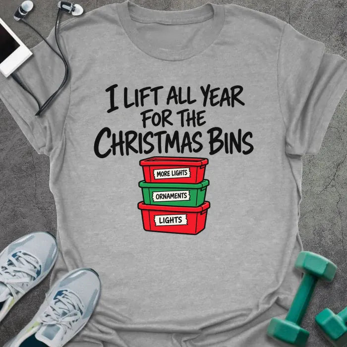 T-Shirt Sport Grey / M Christmas Bins T-Shirt