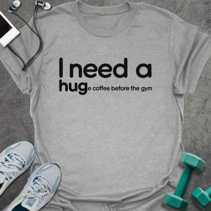 T-Shirt Sport Grey / M Hug Coffee T-Shirt