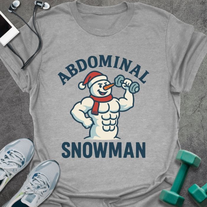 T-Shirt Sport Grey / S Ab Snowman T-Shirt