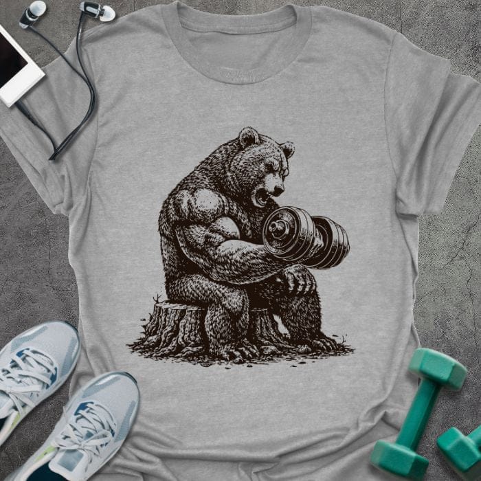 T-Shirt Sport Grey / S Bear Curl T-Shirt