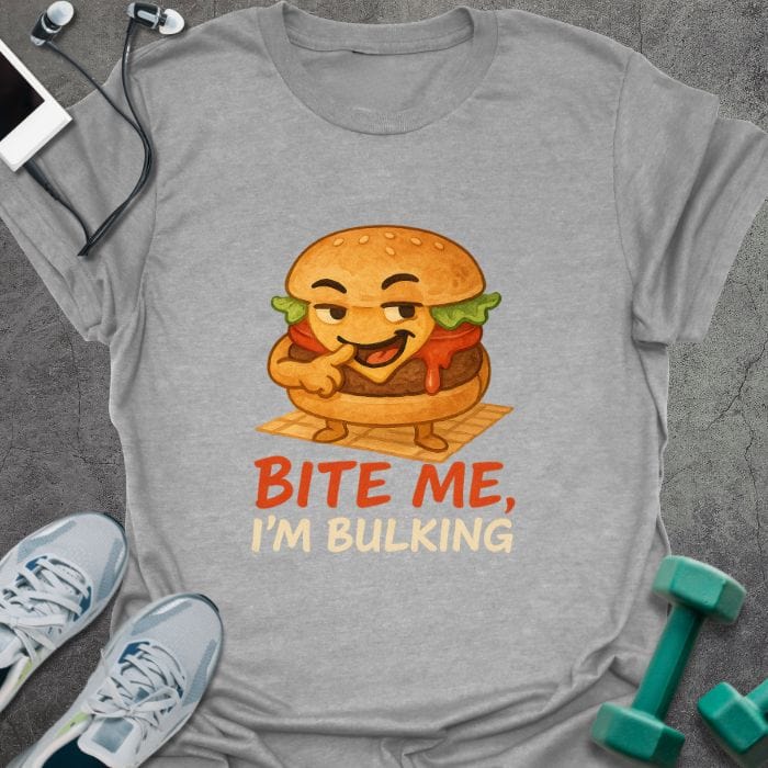 T-Shirt Sport Grey / S Bite Me T-Shirt
