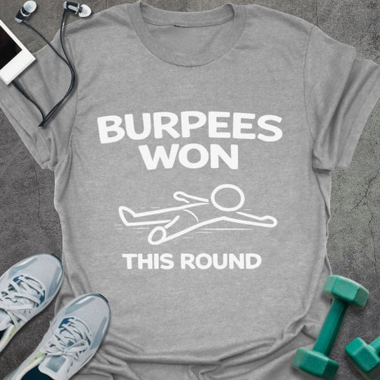 T-Shirt Sport Grey / S Burpees Won T-Shirt