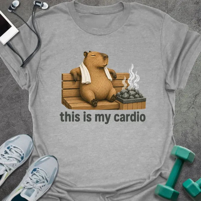 T-Shirt Sport Grey / S Cardio Capybara T-Shirt
