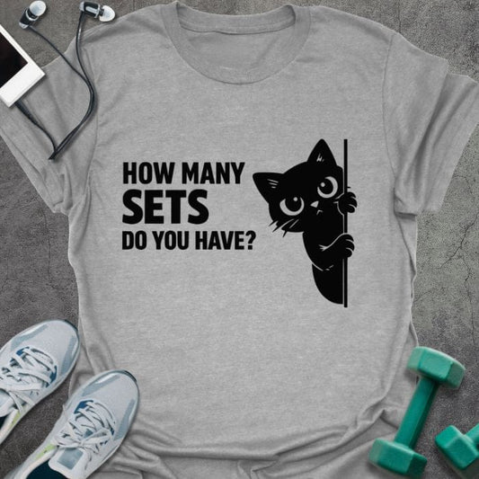 T-Shirt Sport Grey / S Cat Ask T-Shirt