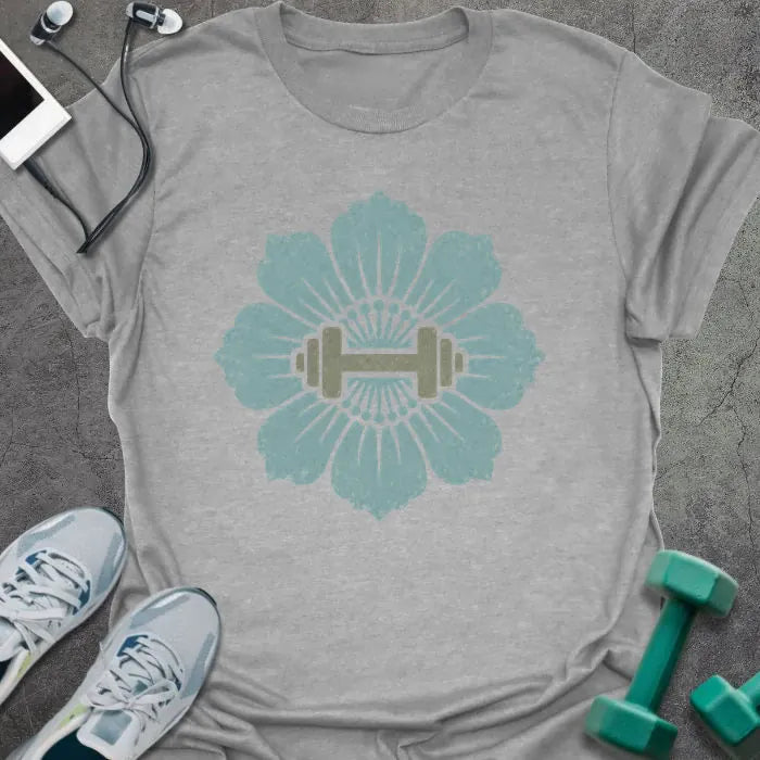 T-Shirt Sport Grey / S Dahlia Dumbbell T-Shirt
