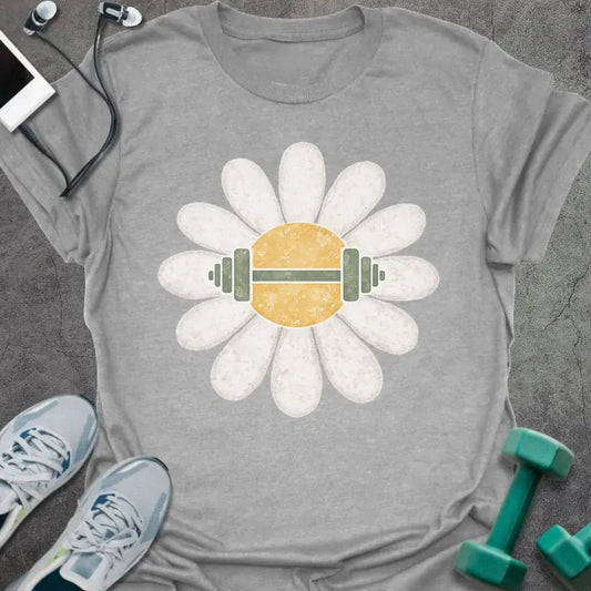 T-Shirt Sport Grey / S Daisy Barbell T-Shirt