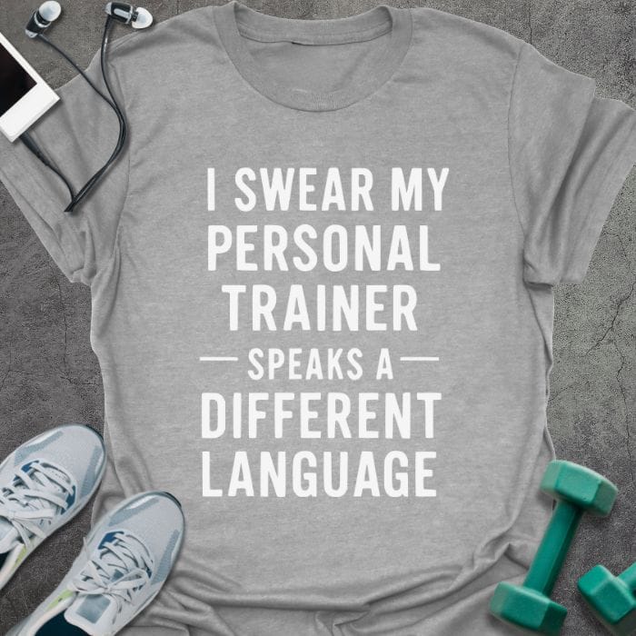 T-Shirt Sport Grey / S Different Language T-Shirt