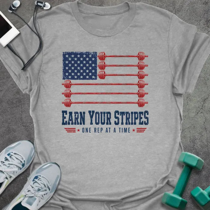 T-Shirt Sport Grey / S Earn Stripes T-Shirt