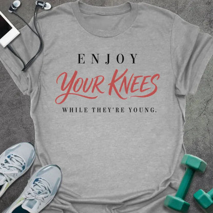 T-Shirt Sport Grey / S Enjoy Knees T-Shirt