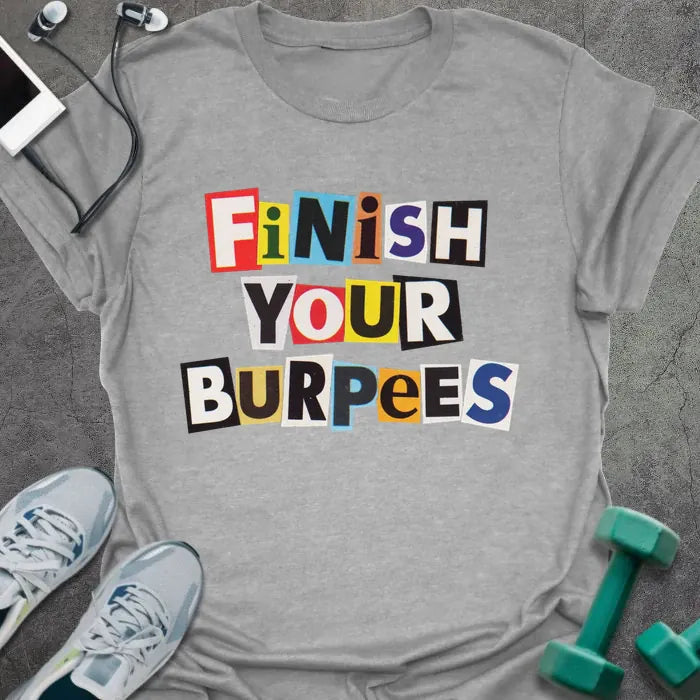 T-Shirt Sport Grey / S Finish Burpees T-Shirt
